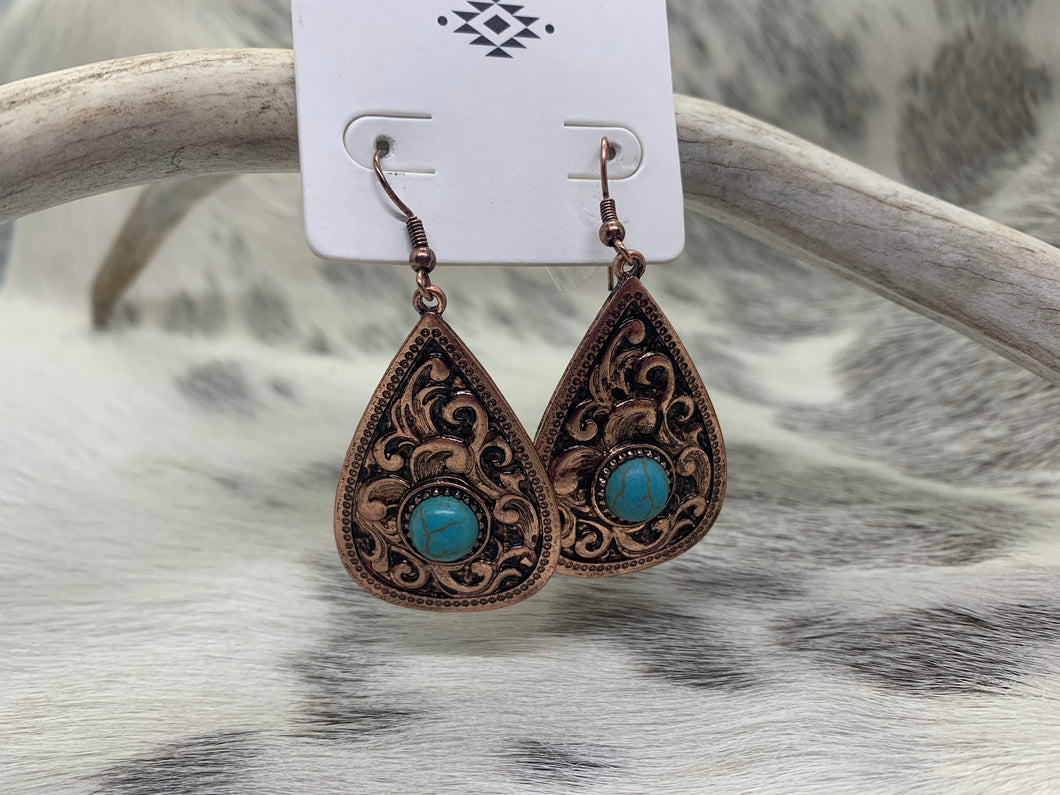 Copper/turquoise