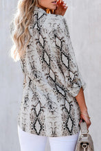 Load image into Gallery viewer, Wild Snake Print Shirt with Pockets
